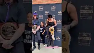 young wwe fan pushed dominik Mysterio infront of Rhea Ripley 💜! #wwe #rhearipley #shorts