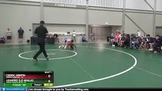 145 Lbs Round 3 (6 Team) - Cedric Griffin, North Carolina Vs Leandro (LJ) Araujo, North Dakota Blu