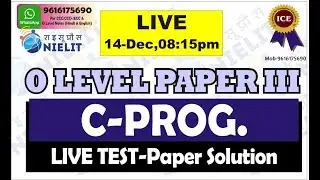 O level C PROGRAMMING old Paper Solution Part 1