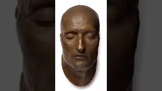 World History-Death mask of Napoleon Bonaparte in bronze, May 1821.