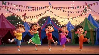 Clap Your Hands, Stamp Your Feet, Turn Around and Jump | Fun Action Rhyme for Kids
