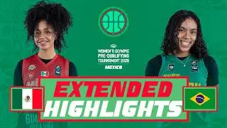 Mexico 🇲🇽 v Brazil 🇧🇷 | Extended Highlights | FIBA Women's Olympic Pre-Qualifying Tournament 2026
