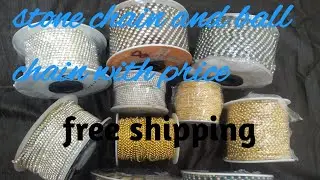 Aari / maggam work materials in online/ stone chain and ball chain with price