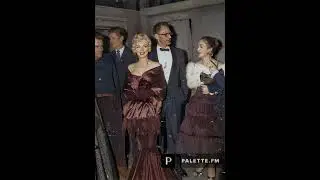 Marilyn Monroe & Arthur Miller attending the play, 