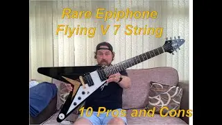 Epiphone 7 String Flying V Part 2 Review and Demo