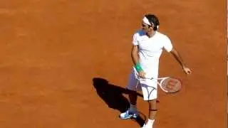 Roger Federer Practice Session Rome 2012