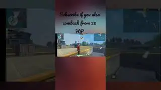 Comeback from 20 H.P. and wipe whole squad😈😈 #shorts #youtubeshorts ||Garena Freefire ||