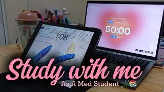 Study with me Live for exam📚 | Med Student 🩺 | Pomodoro