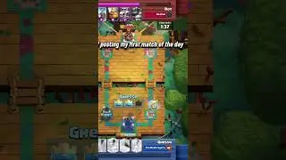 Day five of posting my first match of the day #clashroyale