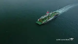 The Scenic Carlingford Ferry Ireland in 4K Drone View