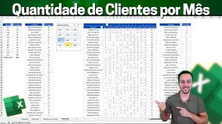 Como Calcular a Quantidade Clientes que Compraram em cada M&ecirc;s no Excel | Tabela Dinamica