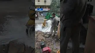 HTP PUMP PR AUTOMATIC GUN+FOAM GUN SB KUCH LGA KR K DIKHAYA📞☎️9173703966☎️📞👑ROYAL MACHINERY👑GUJARAT👑