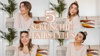5 EASY HAIRSTYLES USING SCRUNCHIES // Charlotte Olivia