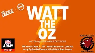 ZRL Round 3 Race 1 - TTT - Neon Shore Loop - Army Cycling Wolfhounds (C Cat) Open Aqua Leagu @Zwift