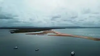 Noosa Sandbar Paradise 🏖️ | Aerial Views Where River Meets Ocean