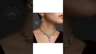 real gold aur diamond combo new style jewellery #jewellery #necklace #bridaljewellery #goldjewelery