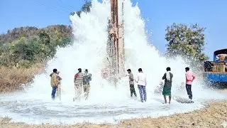 డ్రిల్లింగ్🌾 Borewell | sensor drilling machine | Borewell Drilling water | Drilling bitts #borewell