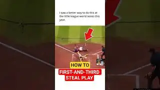 LLWS Vs. MLB on 1st & 3rd Steal Play #baseball