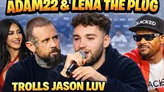 HEATED!! Lena the Plug vs Jason Luv at Adin Ross Press Conference