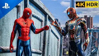 SPIDER MAN TOM OLLAND BRAND NEW DAYS SUIT AND STARK SUIT COMBO 4K HDR