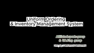 Uniform Ordering & Inventory Management System