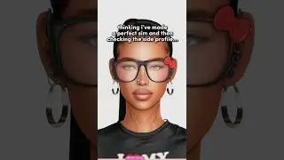 the side profile is crazy 😭 #thesims4 #shorts #alphacc | the sims 4