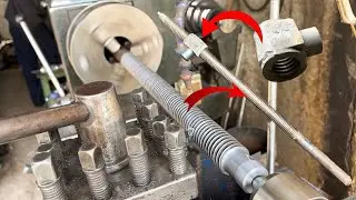 We Created a Thread Screw Rod Making on Lathe Machine || Amazing Working