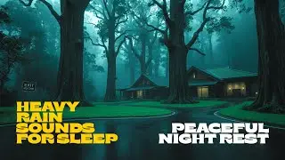 Heavy Rain Sound for Deep Sleep and Full-Night Relaxation with Continuous Calming Rain Atmosphere