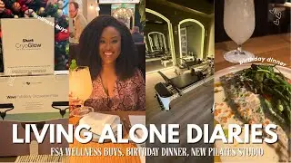 LIVING ALONE VLOG || GIRLS NIGHT, BIRTHDAY DINNER, SHARK CRYGLOW MASK, VIBRATION PLATE & YAP