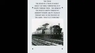 The Train Poem - by The Blonde Poet