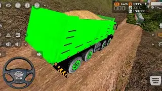 Bharat benz  4x4 truck  full loaded matrial || off road driving gameplay 🤯 