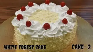 Eggless White Forest Cake | bakery-style White forest cake recipe | smart recipes  Cake- 2