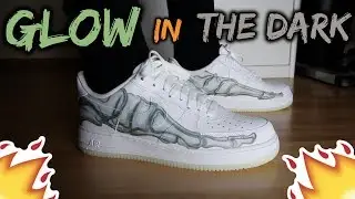NIKE AIR FORCE 1 &lsquo;SKELETAL FORCE&rsquo; REVIEW/ON-FEET *GLOW IN THE DARK TEST*