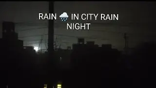 Torrential Rain & Might Distant Thunder Sound ⛈️ City  Ambience for Deep Sleep & Relaxation