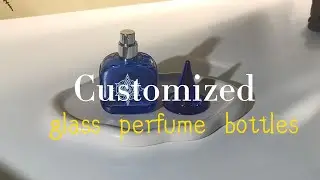 #customized  vintage magic hat blue crystal perfume bottle