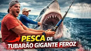 Pesca do Tubarão Gigante Feroz