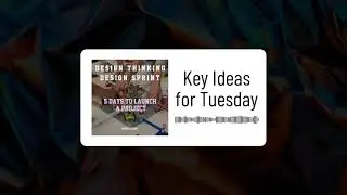 Key ideas for Tuesday #DesignThinking #DesignSprint