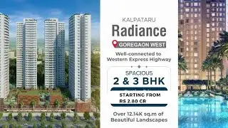 2Bhk Kalpataru Radiance Goregaon west || OC Recived || New Project || Sample flat.