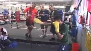 Amir Khan at the Wildcard Gym in Los Angeles