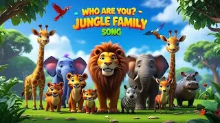 Who Are You? | Jungle Animals Song for Kids | Cocomelon Style 3D Cartoon | Learn Colors & Animals