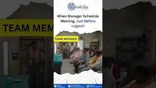 When Manager Schedule Meeting, Just Before Logout! #panchayat #memes #office #funnyshorts
