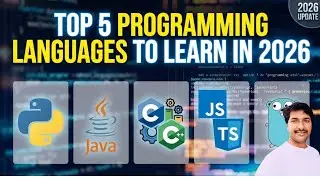 Top 5 Programming Languages to Get a High Salary Job in 2026 (Telugu)