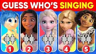 Guess Disney Songs 🎙️🌈🎶 Guess Who's Singing | Encanto, Moana 2, Elsa, Rapunzel, Ariel | NT QUIZ