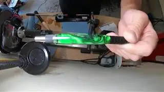 Pen 10: EDC DuraClick Black with Green/Black/Silver Swirls