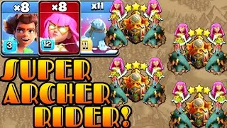 Th16 Root Rider Super Archer Attack Strategy With Bag of Frostmites!! Town Hall 16 Attack Strategy