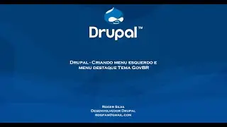 Drupal 04 - Criando menu esquerdo e menu destaque Tema GovBR