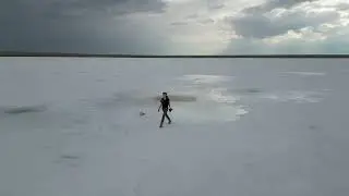 Discovering Kazakhstan's Hidden Gem: The Turgay Salt Lake | FREE 4K Drone Stock Video