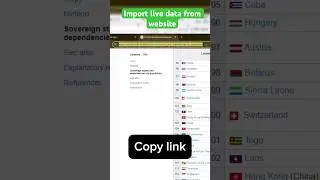 Import Live Data from Web to Excel | Auto Update in Real-Time | No Coding! #excel #livedatafromweb