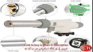 Butane Torch Kitchen Blow Lighter - Culinary Torches Chef Cooking Professional Adjustable Flame