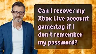 Can I recover my Xbox Live account gamertag if I don't remember my password?